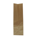 GROCERY BAG 8# NATURAL 6 X 3 7/8 X 12 1/2, side view