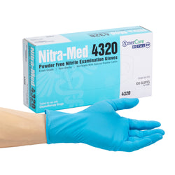 GLOVE, NITRA-MED, NITRILE, EXAM GRADE, PF