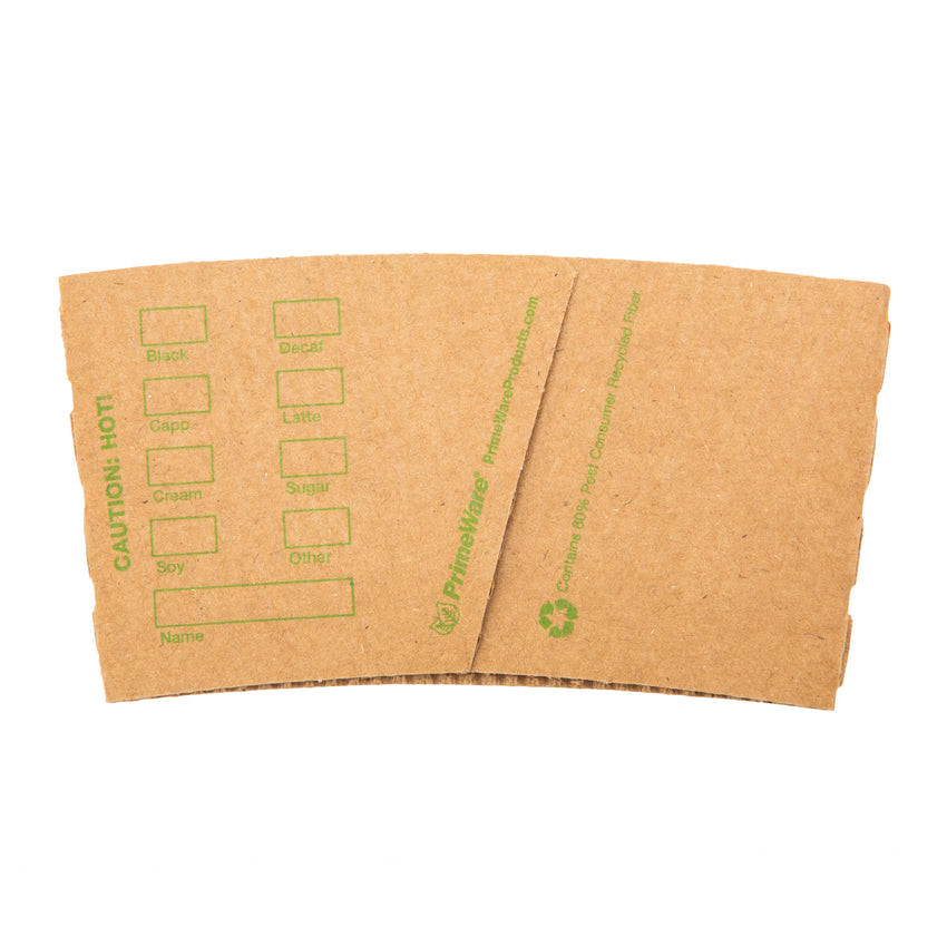 KRAFT HOT CUP SLEEVE, NO PRINT, Back