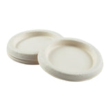 2 oz Fiber Portion Cup Lids, Lids Stacked Side By Side