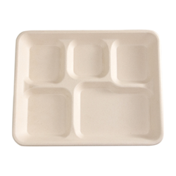 Molded Fiber NPFA 5 Compartment Trays