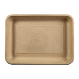 Tan Fiber NPFA Trays 8.9" x 6.5" x 1", Top view