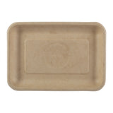 Tan Fiber NPFA Trays 8" x 5.75" x 0.6", Top view