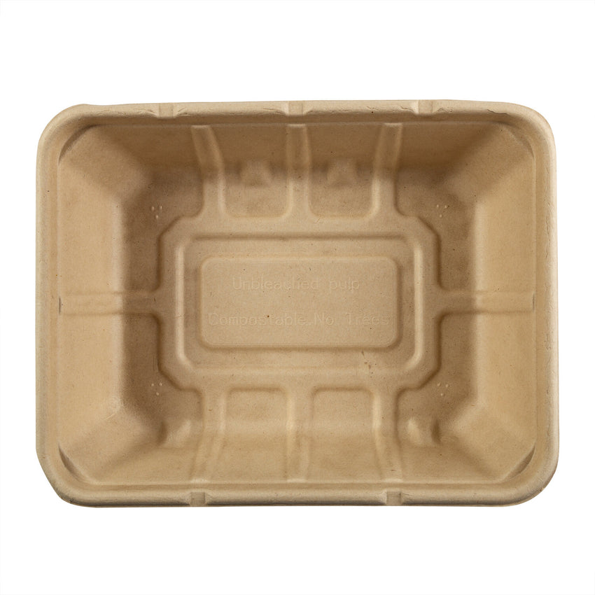 Shallow Tan NPFA Tubs 7" x 9" x 2.25", Top view