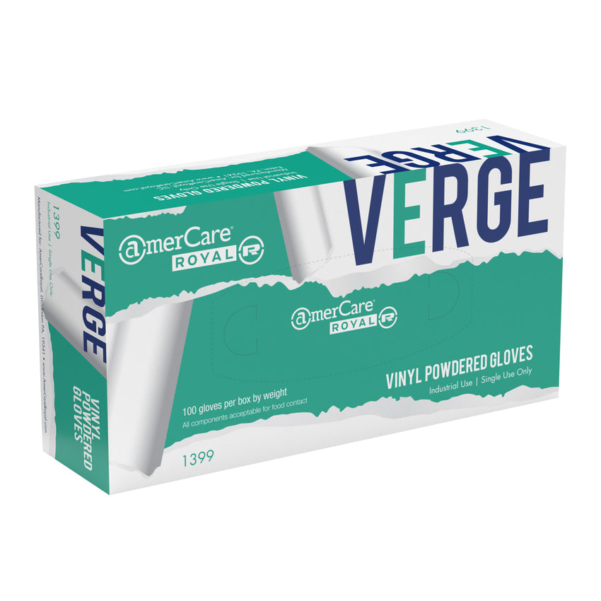 Edge Vinyl Gloves, Lightly Powdered, Inner Box