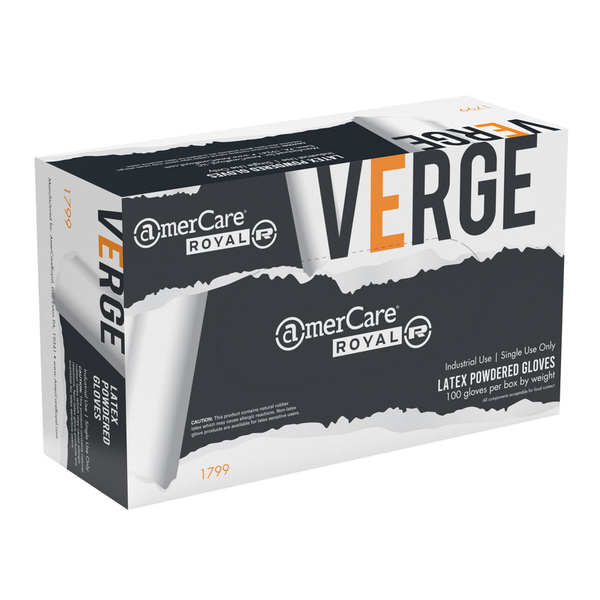 Verge Latex Gloves, Lightly Powdered, Inner Box