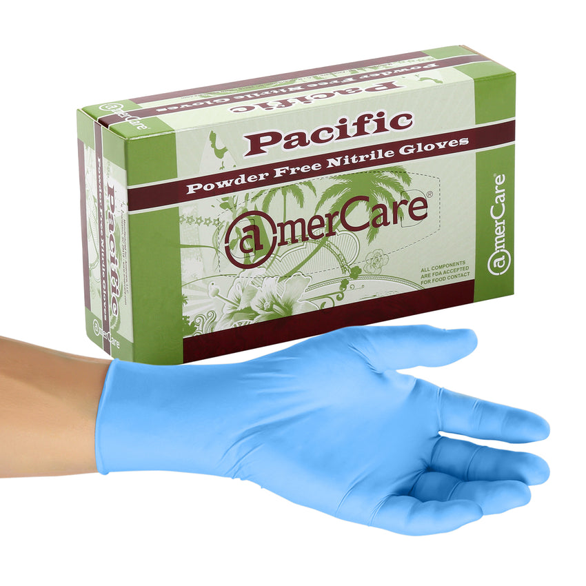 Pacific Nitrile Gloves, Powder Free