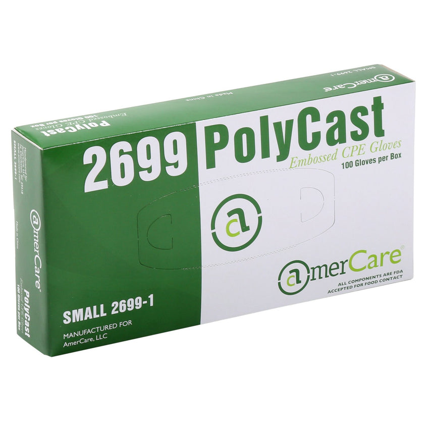 Polycast Embossed Gloves, Powder Free, Inner Box