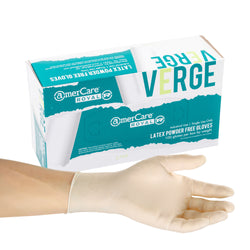 Latex Gloves, Powder Free, Individual Glove, On Hand, Inner