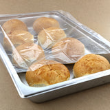 Low Density 21" x 6" Bun Pan Bag with Rolls