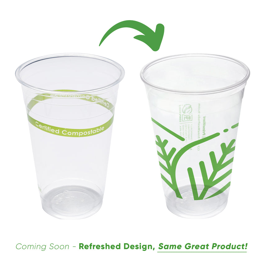 20 oz Compostable Clear PLA Cup