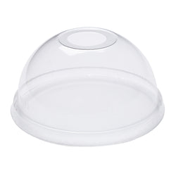 12-24 oz Compostable Clear CPLA Dome Lid