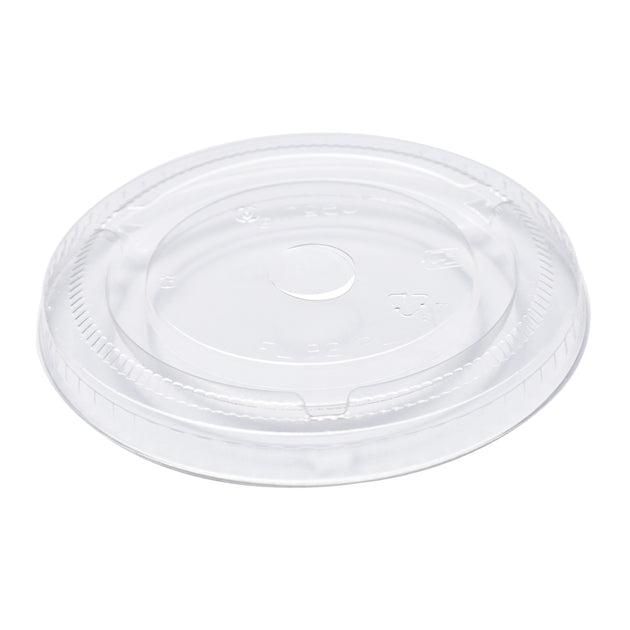 9 oz Compostable Clear CPLA Flat Lid