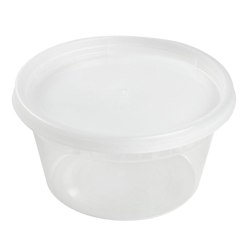 12 Oz Clear Polypropylene Deli Container With Lid Combo