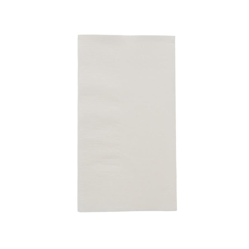 White Dinner Napkin, 2-Ply, 15" x 17"