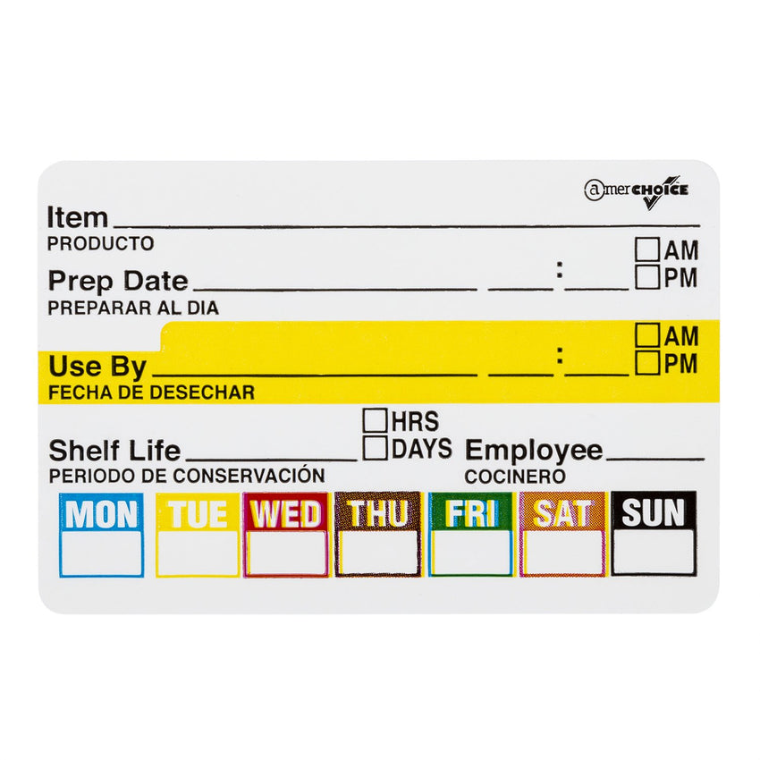 2" x 3" Food Rotation Label