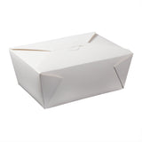 White Folded Takeout Box, 7-3/4" x 5-1/2" x 3-1/2"