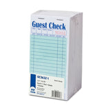 Green Guest Check 1-Part Booked, 15 lines, Inner Package