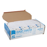 Tan Guest Check 2-Part Loose, Carbonless, 15 lines, Open Case