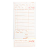 Tan Guest Check 3-Part Loose, Carbonless, 15 lines