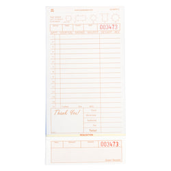 Tan Guest Check 3-Part Loose, Carbonless, 15 lines