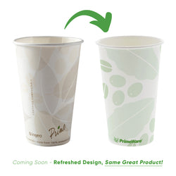 16 oz Compostable PLA Lined Hot Cups