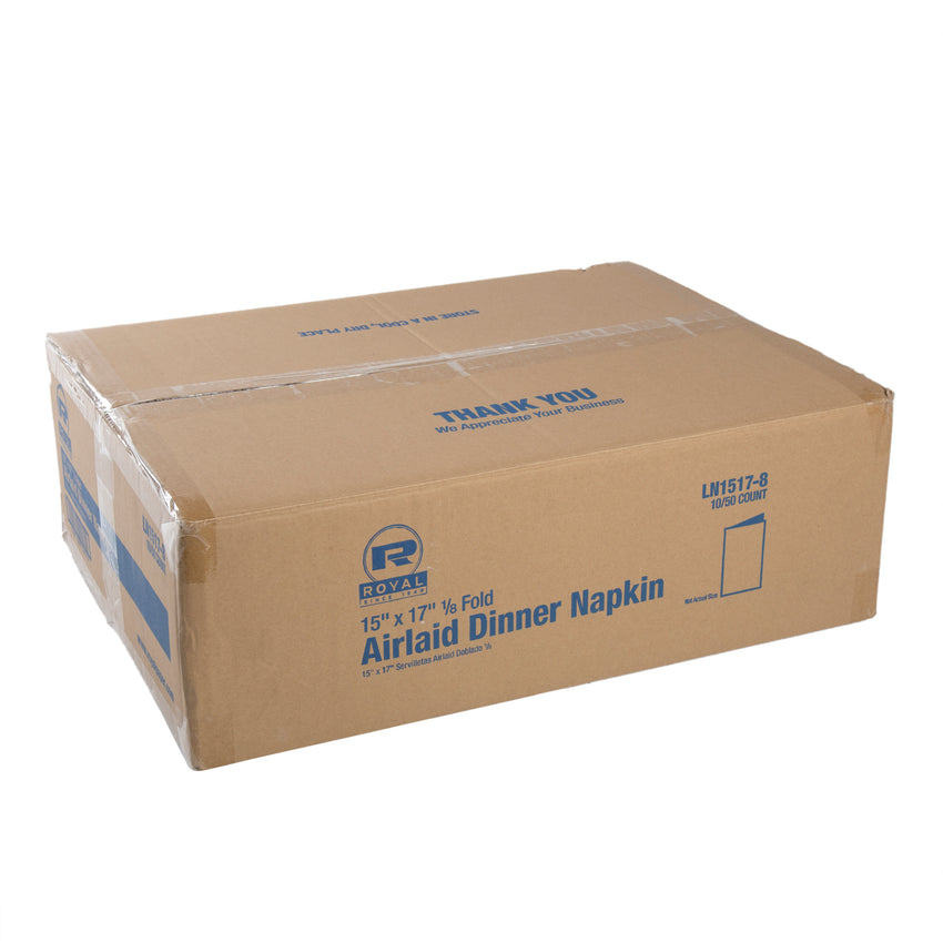 15" X 17" AIRLAID NAPKIN 1/8 FOLD, Closed Case