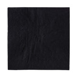 BLACK BEVERAGE NAPKINS 9.5" x 9.5" 