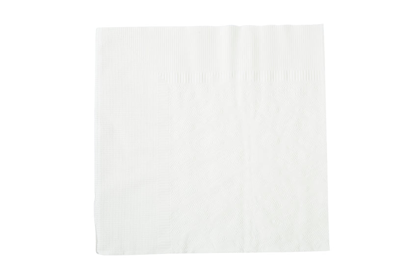 White Dinner Napkin, 16.5" x 16.5", 3-Ply