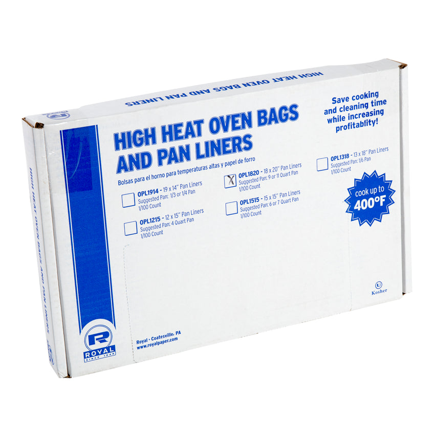 HIGH HEAT OVEN PAN LINER 9 & 11 QT. PAN 18" X 20", inner packaging