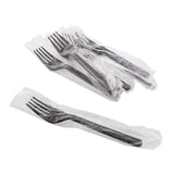 Black Polypropylene Fork, Medium Heavy Weight, Individually Wrapped, Group Image