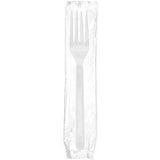 White Polypropylene Fork, Heavy Weight, Individually Wrapped