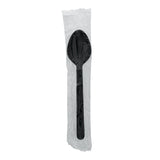 Black Polypropylene Teaspoon, Heavy Weight, Individually Wrapped