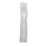 White Polypropylene Teaspoon, Heavy Weight, Individually Wrapped