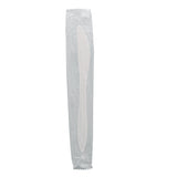 White Polypropylene Knife, Medium Weight, Individually Wrapped