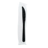 Black Polypropylene Knife, Medium Heavy Weight, Individually Wrapped