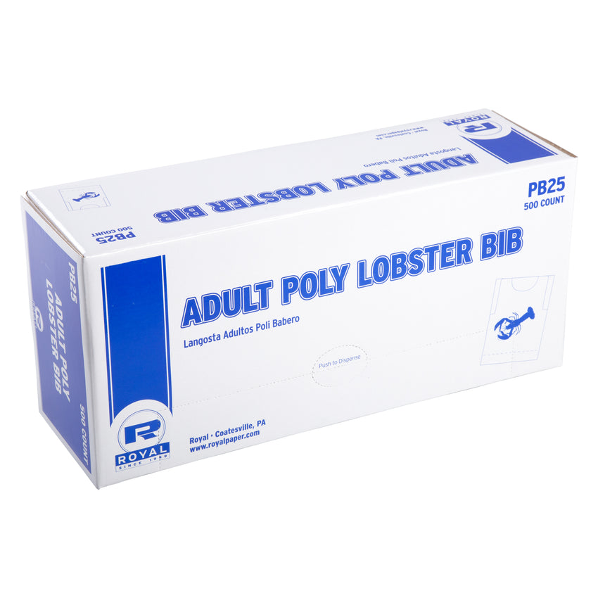 LOBSTER ADULT POLY BIB, Closed Inner Box