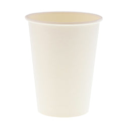 12 OZ PAPER CUP, SQUAT, 257GSM WHITE, 1000