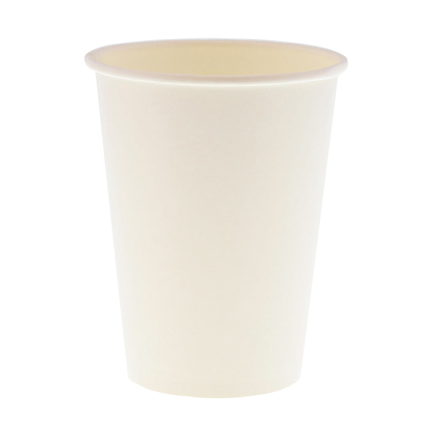 12 OZ PAPER CUP, SQUAT, 257GSM WHITE, 1000