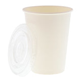 12 OZ PAPER CUP, SQUAT, 257GSM WHITE, 1000