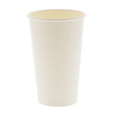 16 OZ PAPER CUP, SQUAT, 257GSM WHITE, 1000