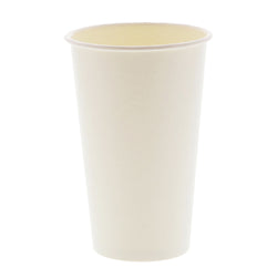 16 OZ PAPER CUP, SQUAT, 257GSM WHITE, 1000