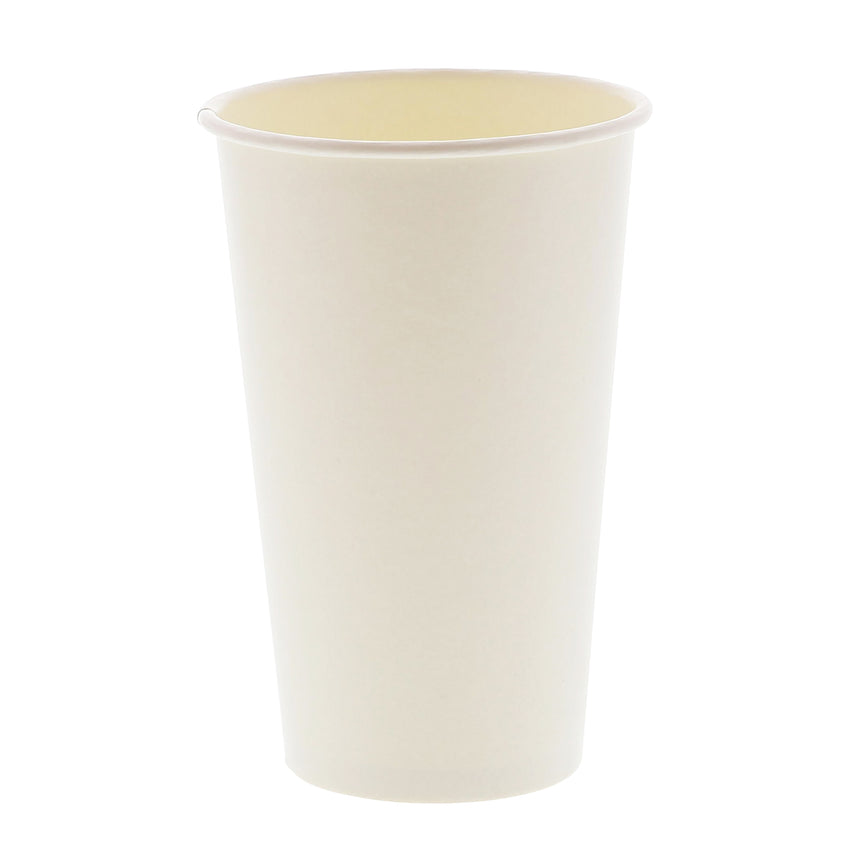 16 OZ PAPER CUP, SQUAT, 257GSM WHITE, 1000