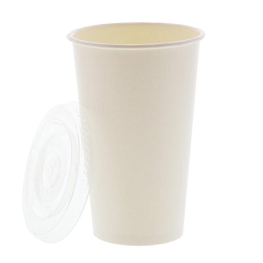 16 OZ PAPER CUP, SQUAT, 257GSM WHITE, 1000