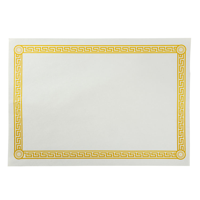 10" X 14" GREEK KEY PLACEMAT STRAIGHT EDGE