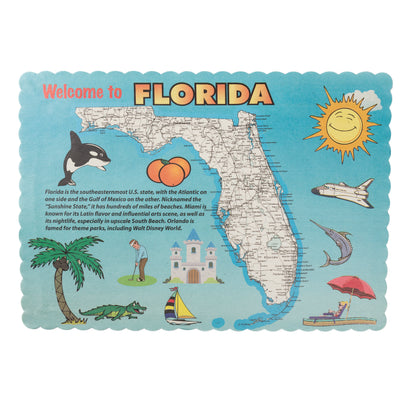 FLORIDA DESIGN PLACEMAT 4C 9.5