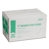 BAMBOO COFFEE STIRRERS 7", Closed Case