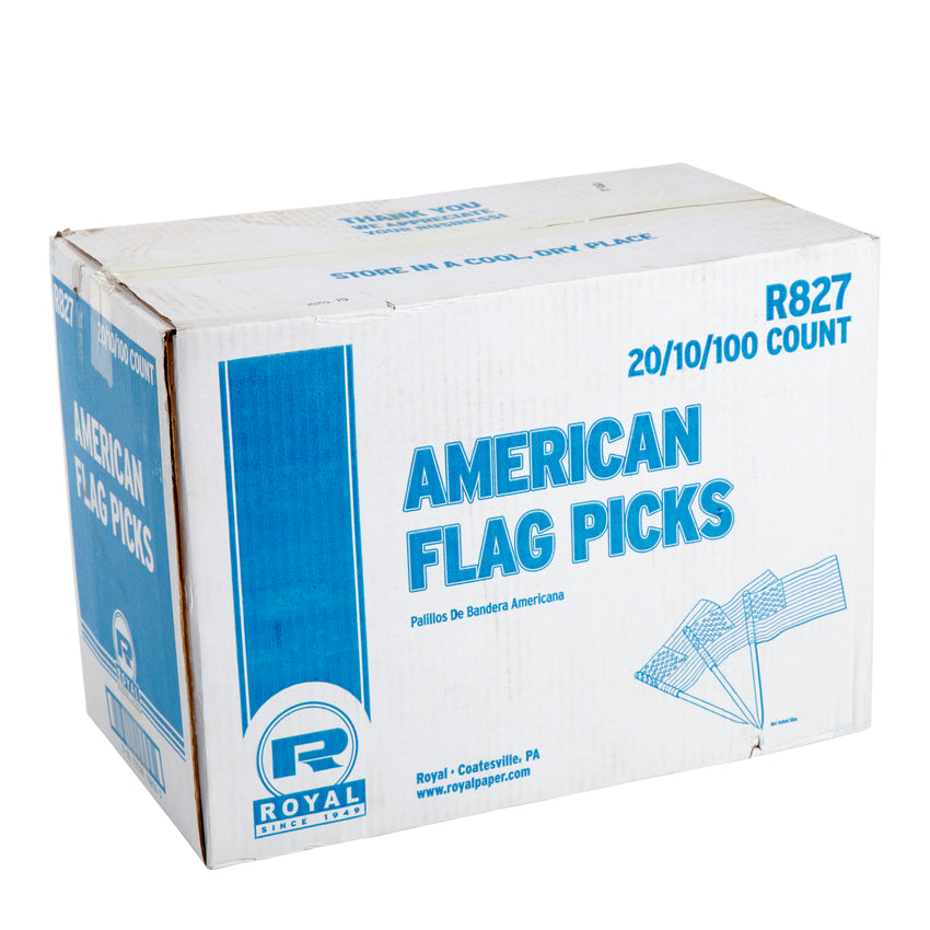 AMERICAN FLAG PICKS, Closed Case of 20,000