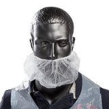 POLYPROPYLENE BEARD PROTECTOR WHITE LATEX FREE