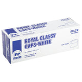 ROYAL CLASSY CAP PLAIN WHITE, Closed Inner Box